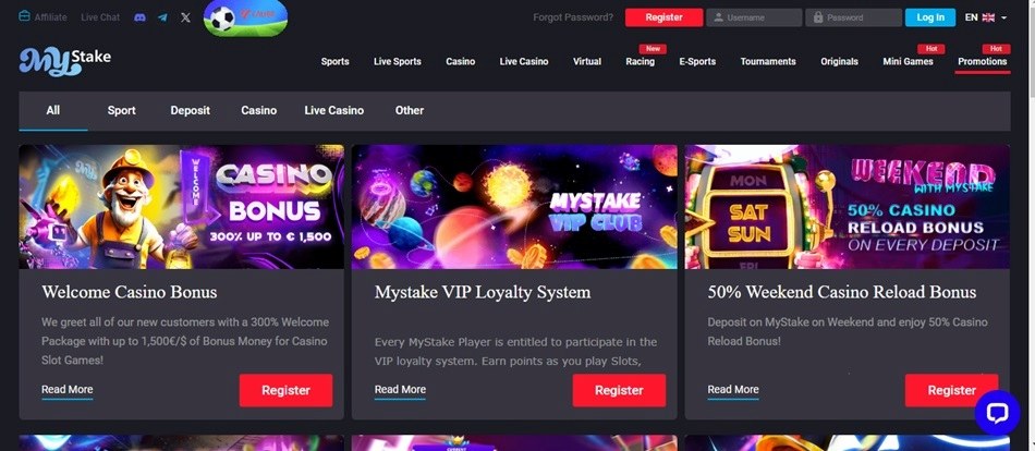 Casino Bonus and promos